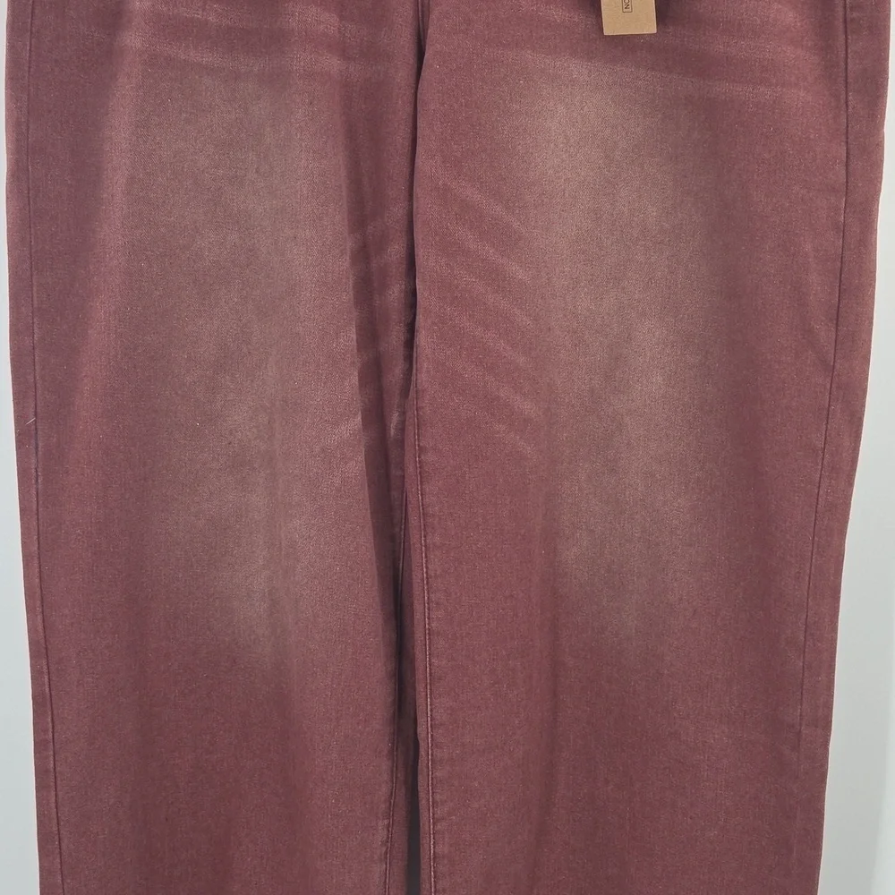 Mens Red Wide Leg Skater Jeans NWT